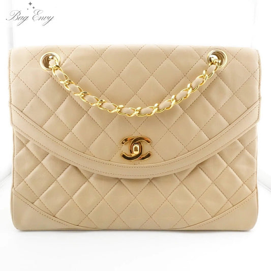 CHANEL Lambskin Seasonal Diana Single Flap Bag - Bag Envy