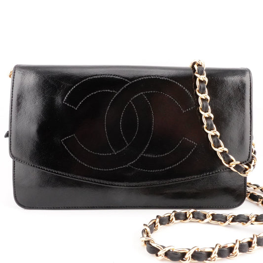 CHANEL Lambskin Timeless Clutch with Added Chain - Bag Envy