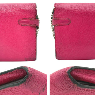 HERMES Pink Chevre Leather Kelly Wallet Hermes