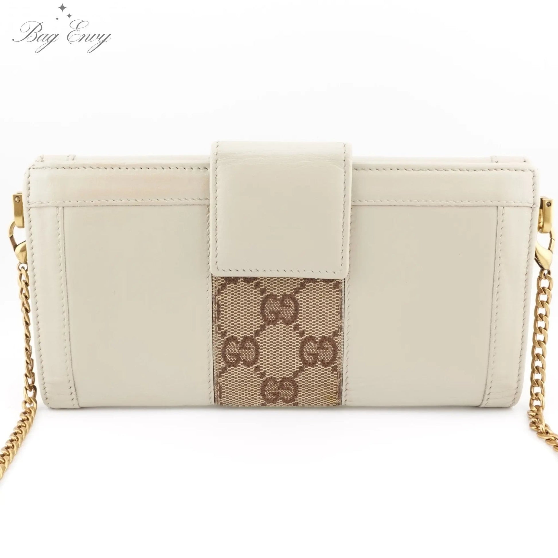 GUCCI Double Sided Leather Wallet On Chain - Bag Envy