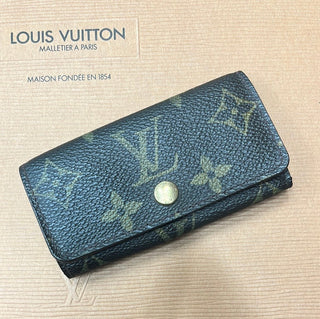 LOUIS VUITTON Monogram 4 Key Holder/Card Case - Bag Envy