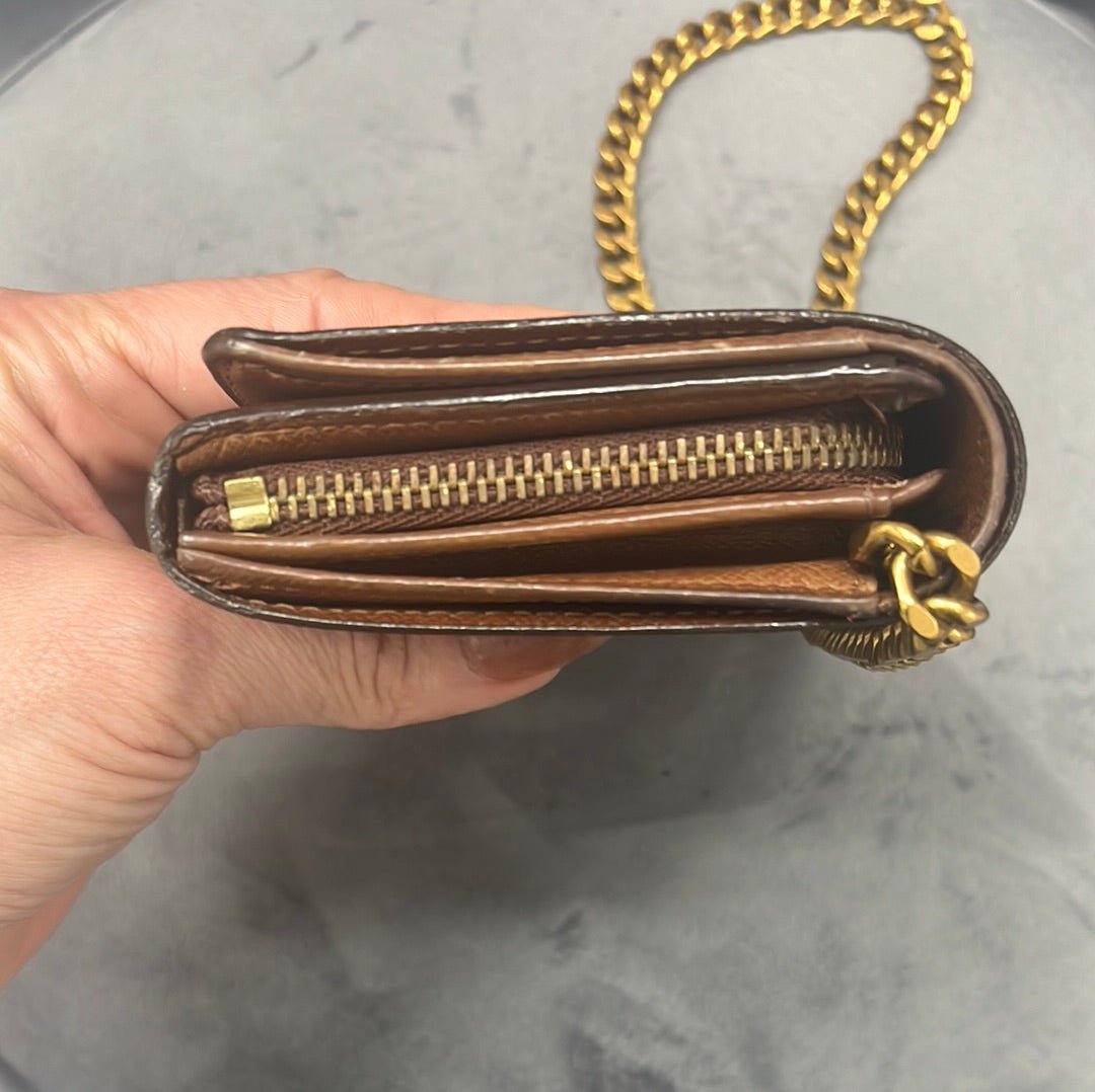 LOUIS VUITTON Monogram Porte Monnaie Billets Tresor Wallet On Chain - Bag Envy