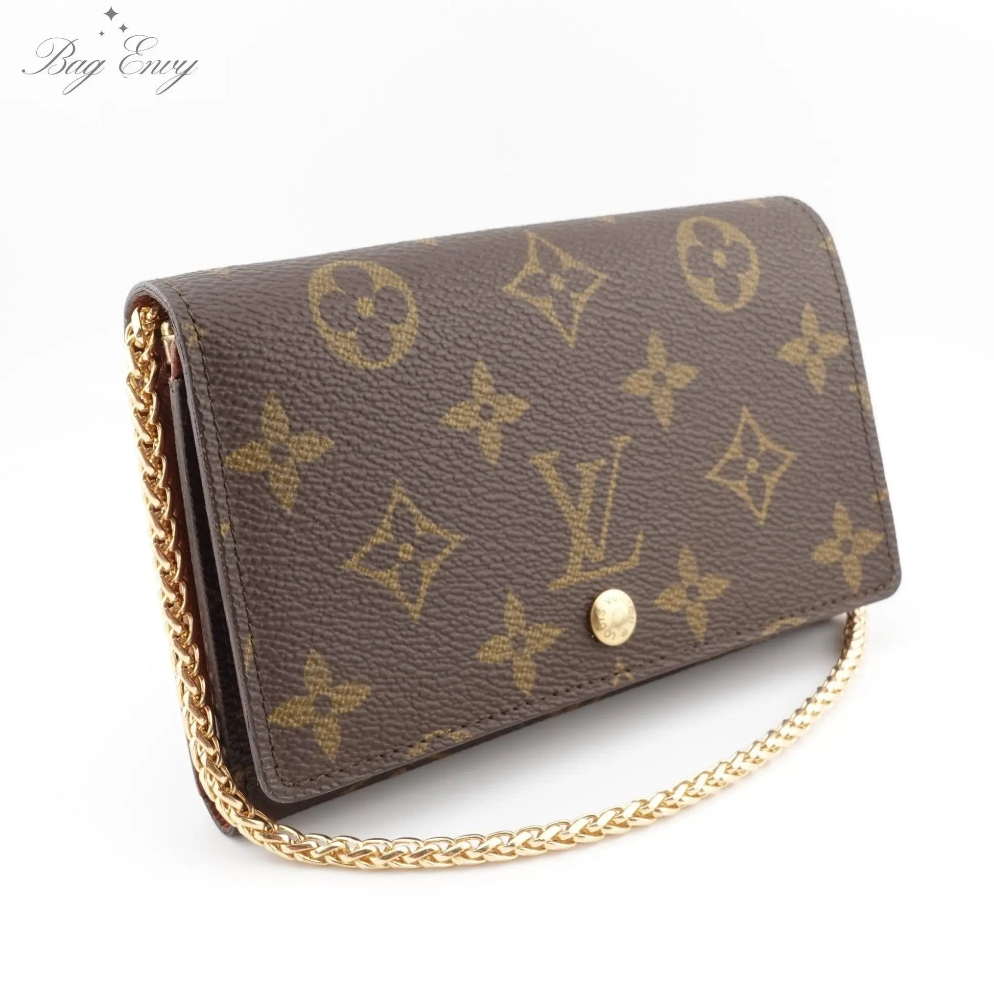 LOUIS VUITTON Monogram Porte Monnaie Billets Tresor Wallet On Chain - Bag Envy