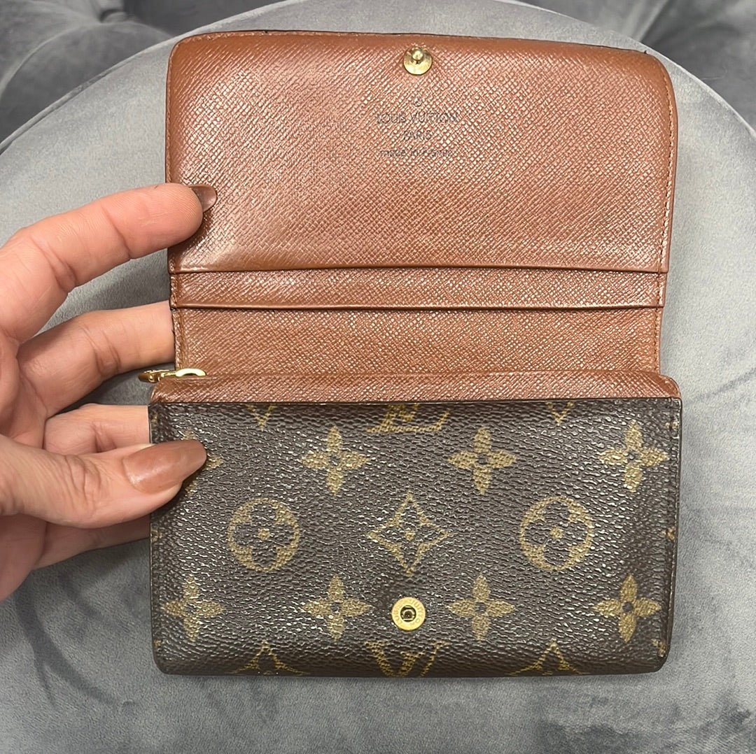 LOUIS VUITTON Monogram Porte Monnaie Billets Tresor Wallet On Chain - Bag Envy