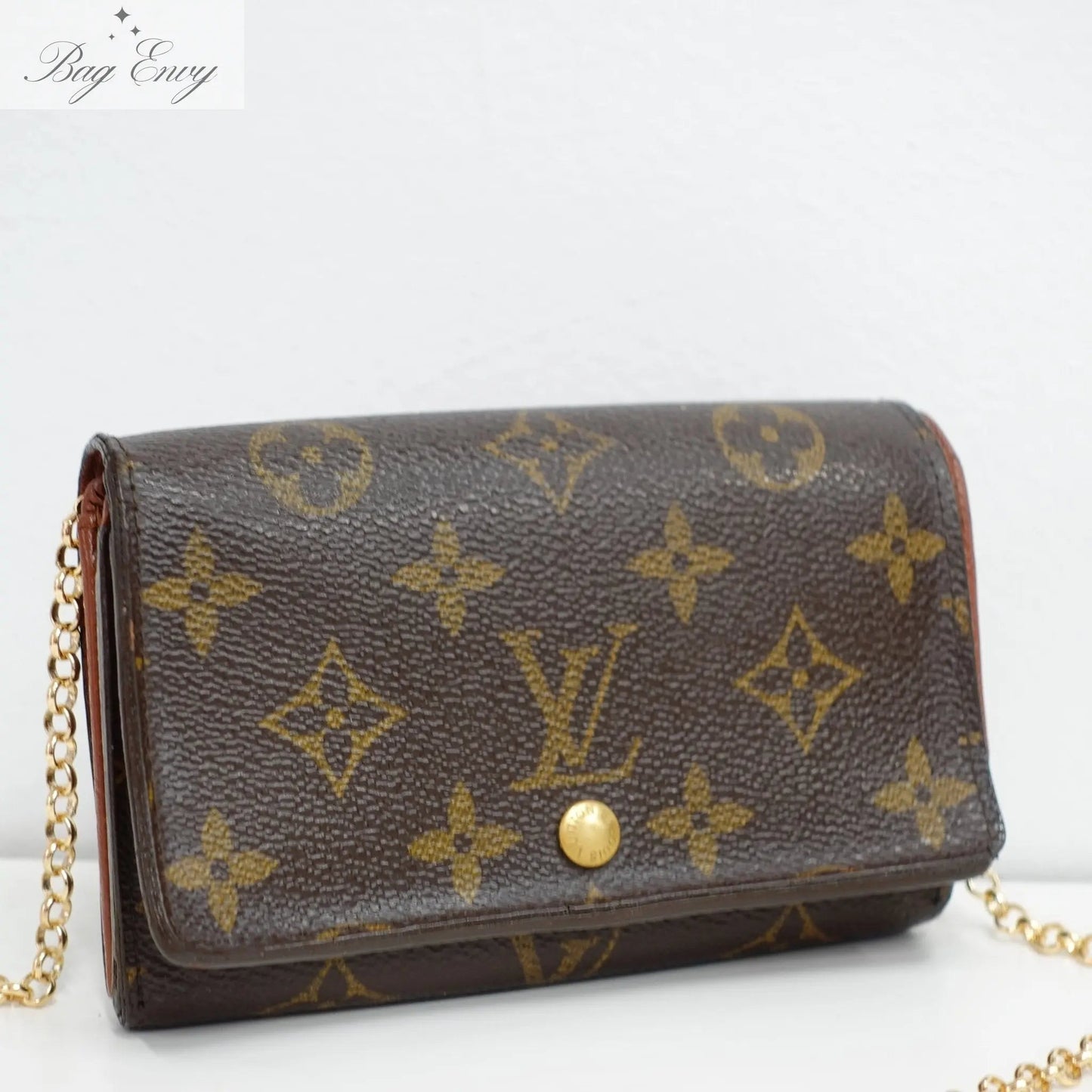 LOUIS VUITTON Monogram Porte Monnaie Billets Tresor Wallet On Chain - Bag Envy