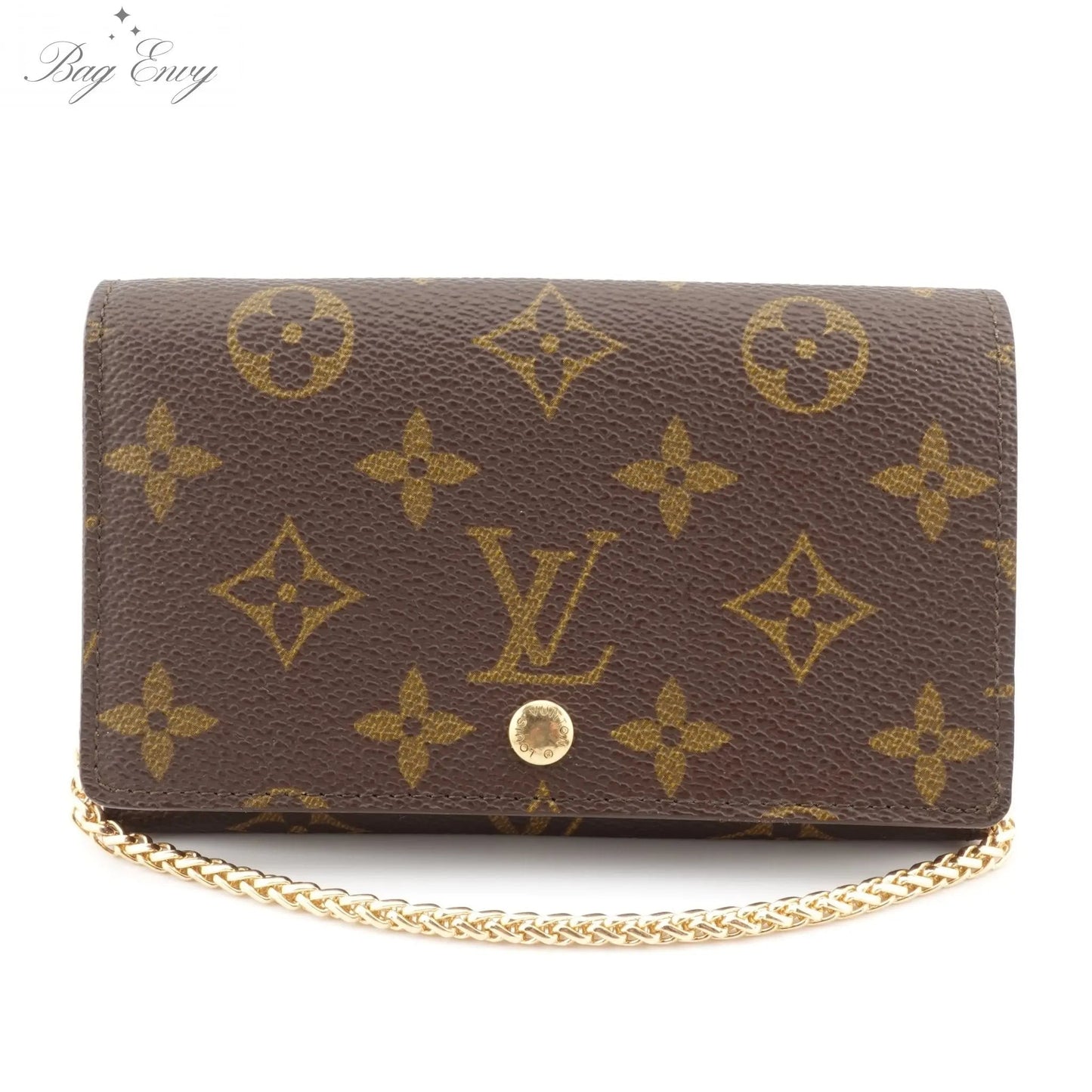 LOUIS VUITTON Monogram Porte Monnaie Billets Tresor Wallet On Chain - Bag Envy