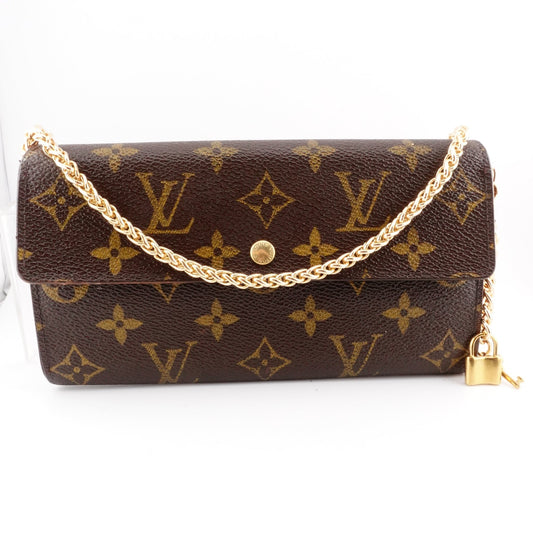 LOUIS VUITTON Monogram Sarah Wallet on Chain & Charm - Bag Envy
