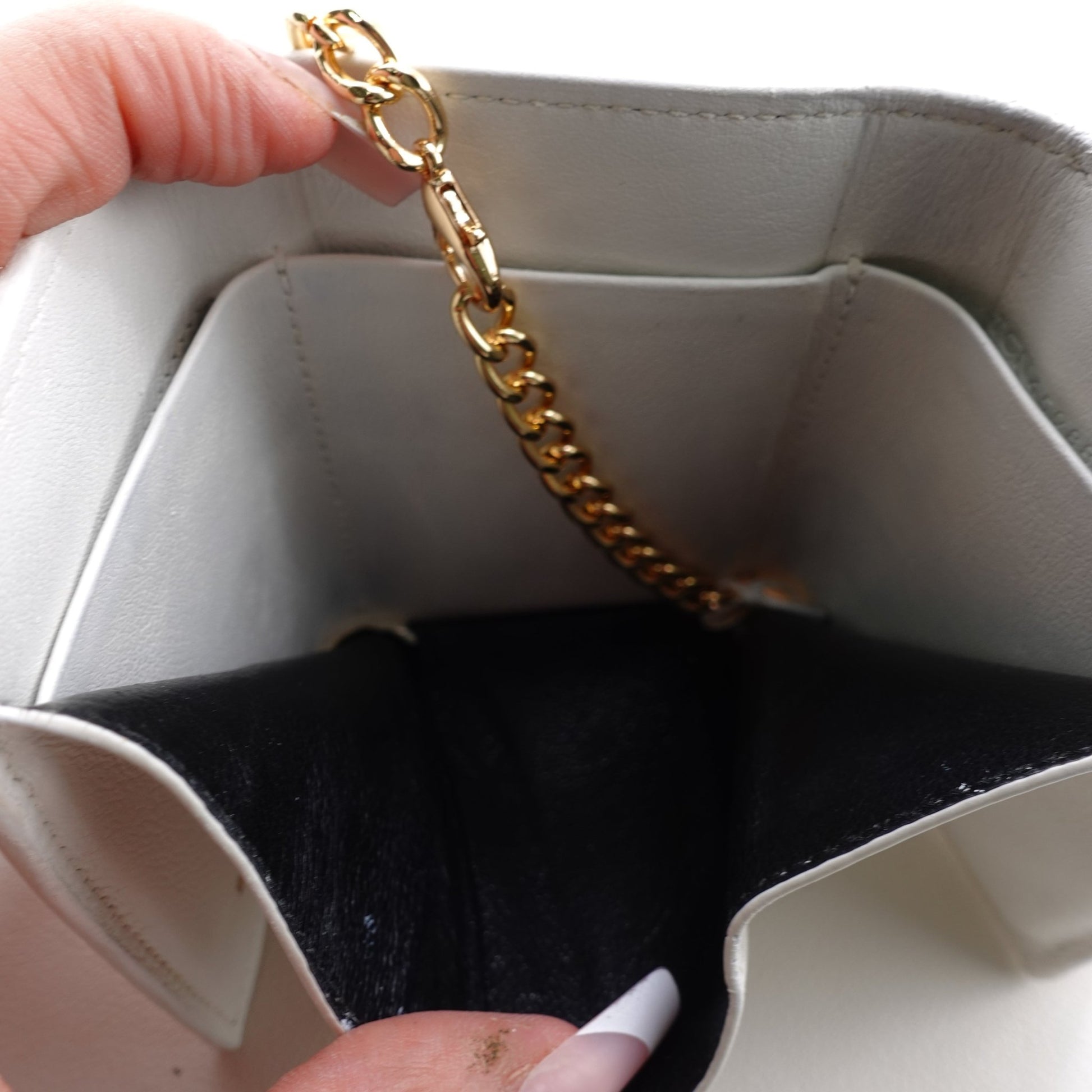 SAINT LAURENT YSL Compact Trifold Wallet on Adjustable Chain - Bag Envy