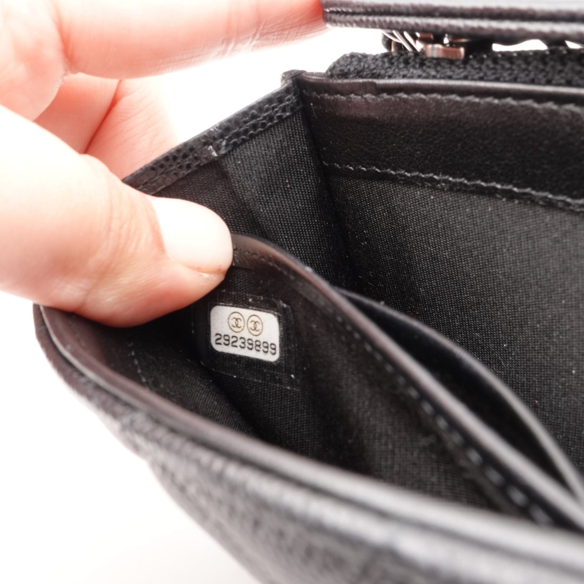 CHANEL Caviar Boy Long Flap Wallet on Chain - Bag Envy