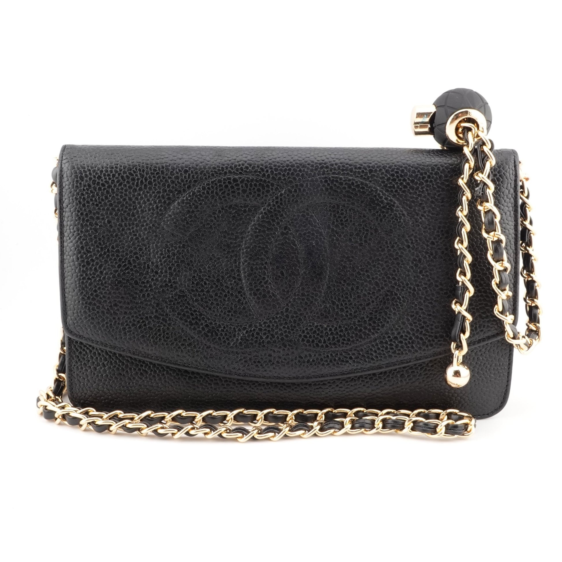 CHANEL Caviar Leather Timeless Clutch on Chain - Bag Envy