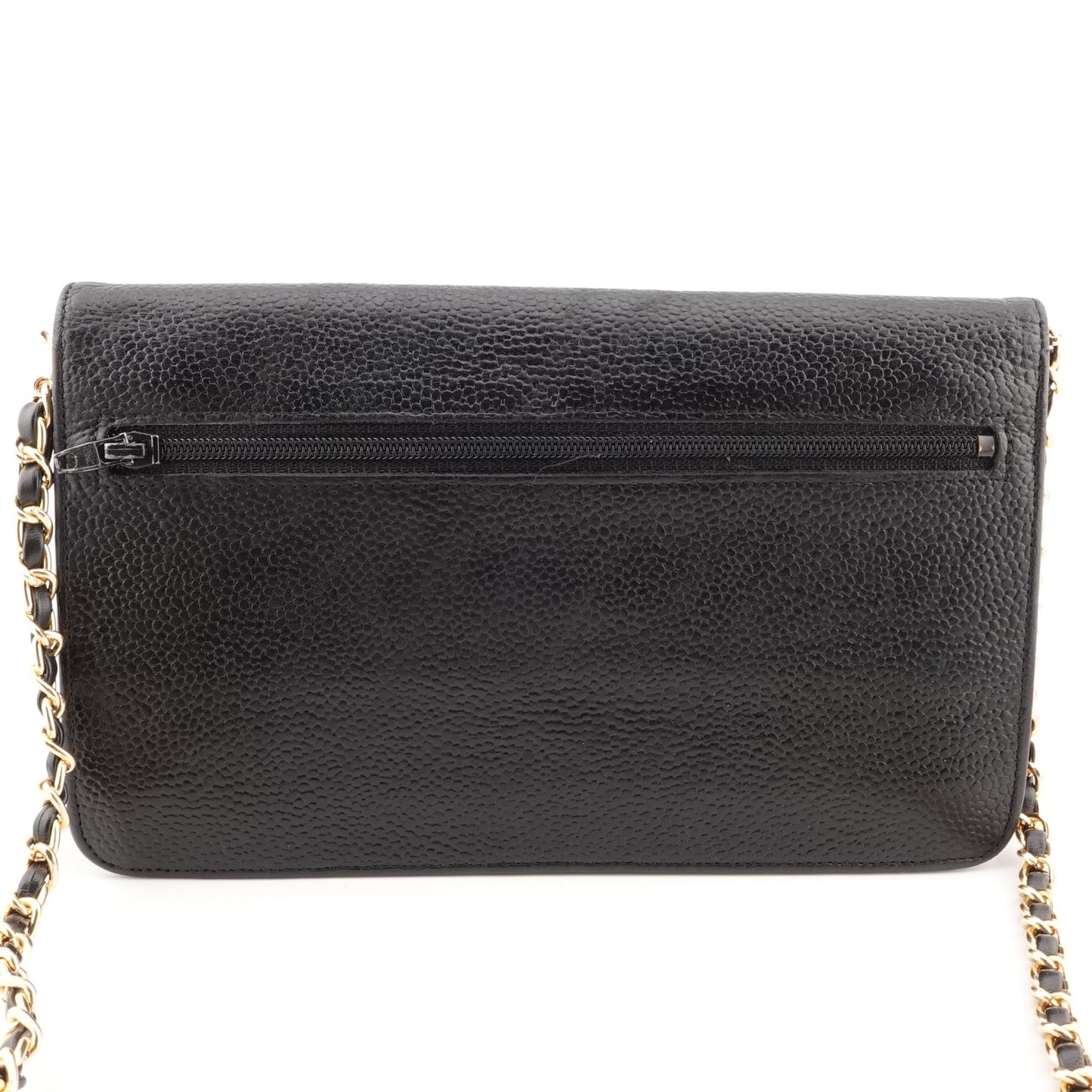 CHANEL Caviar Leather Timeless Clutch on Chain - Bag Envy