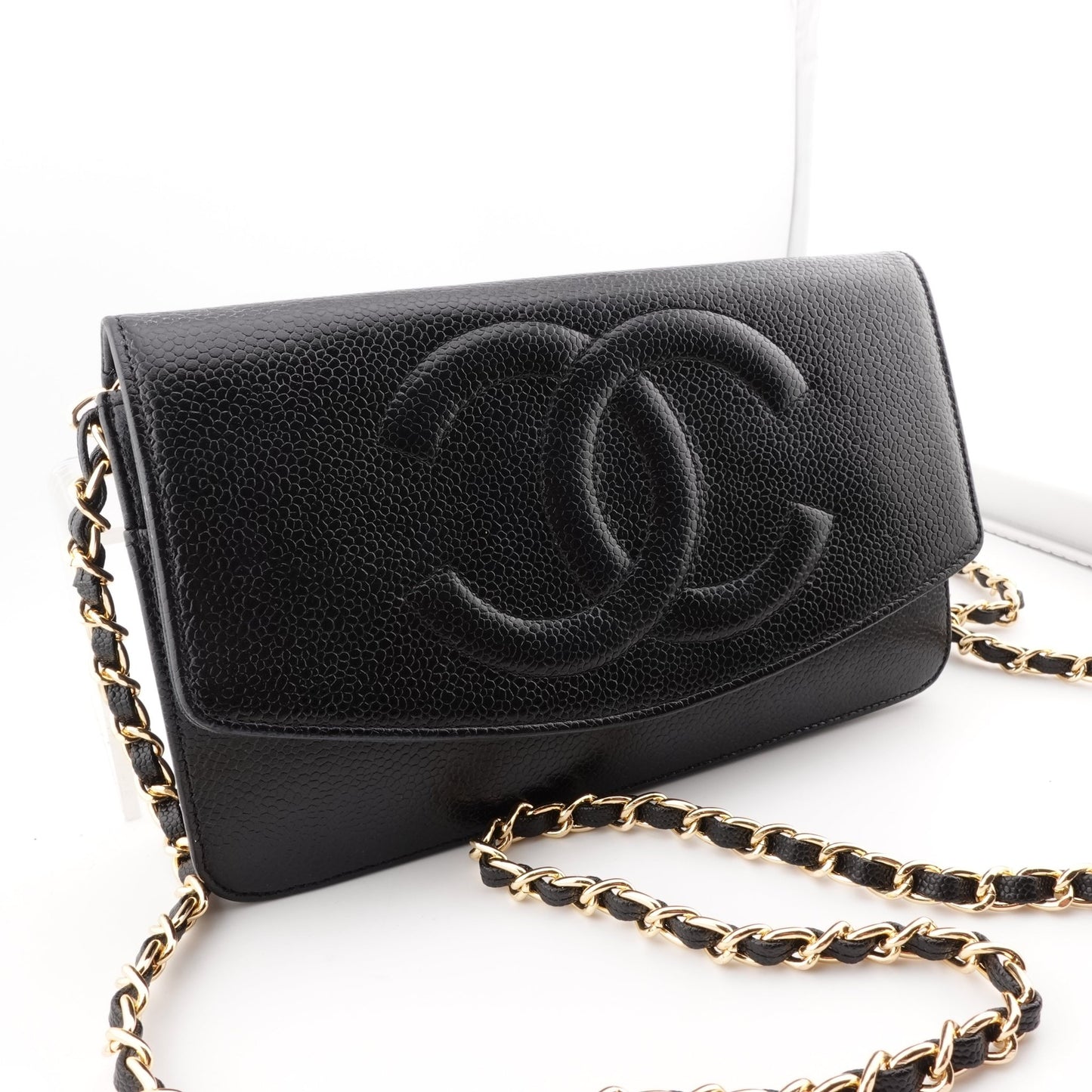 CHANEL Caviar Leather Timeless Wallet on Chain - Bag Envy