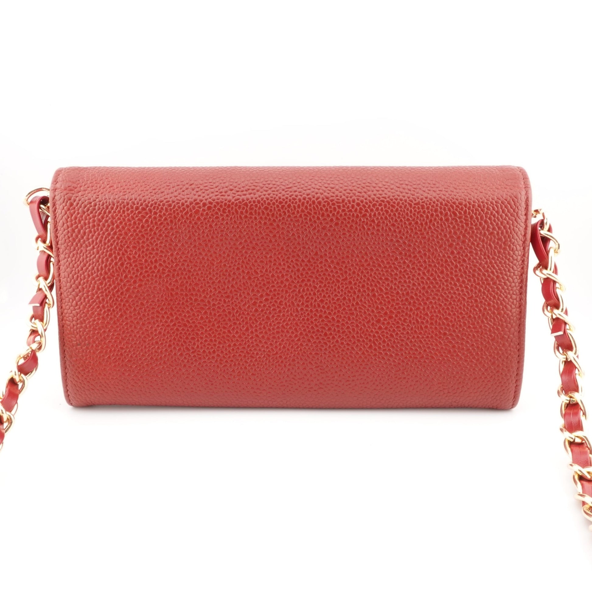 CHANEL Caviar Timeless Long Flap Wallet On Chain - Bag Envy