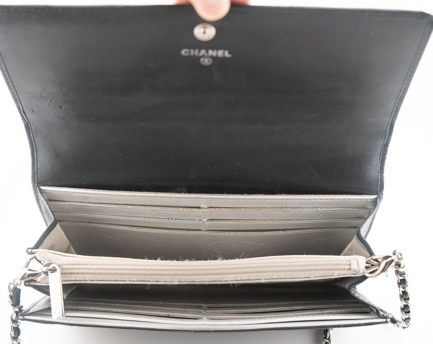 CHANEL Lambskin Cambon Full Flap Wallet on Chain - Bag Envy