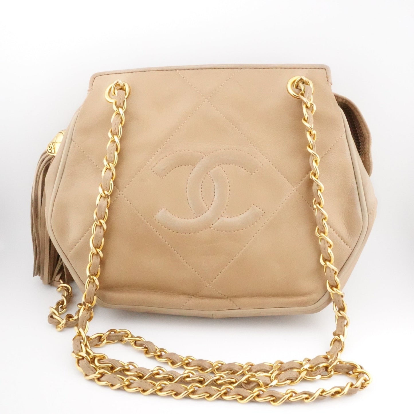 CHANEL Lambskin CC in Diamonds Tassel Bag - Bag Envy