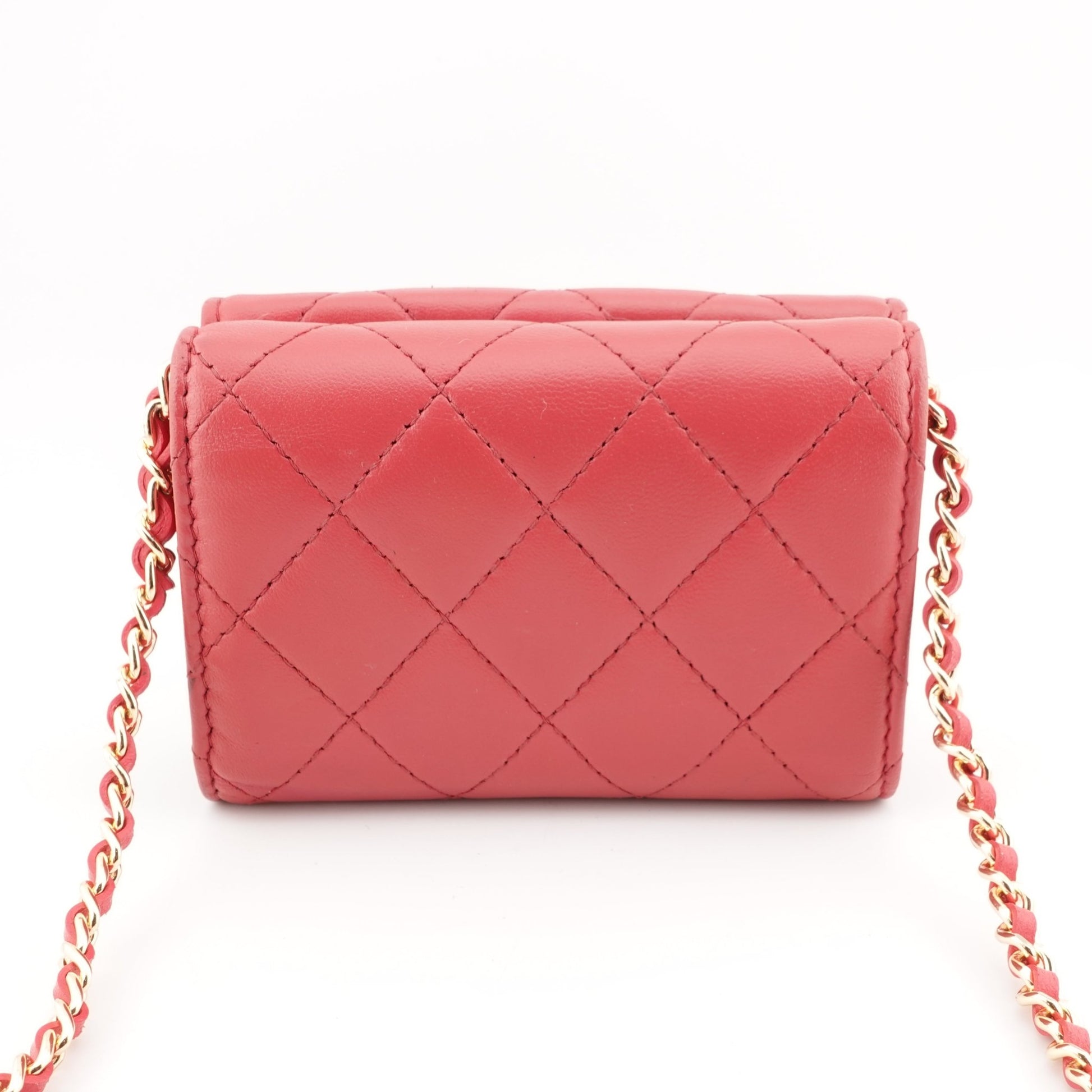 CHANEL Lambskin Classic Double Sided Wallet on Chain - Bag Envy