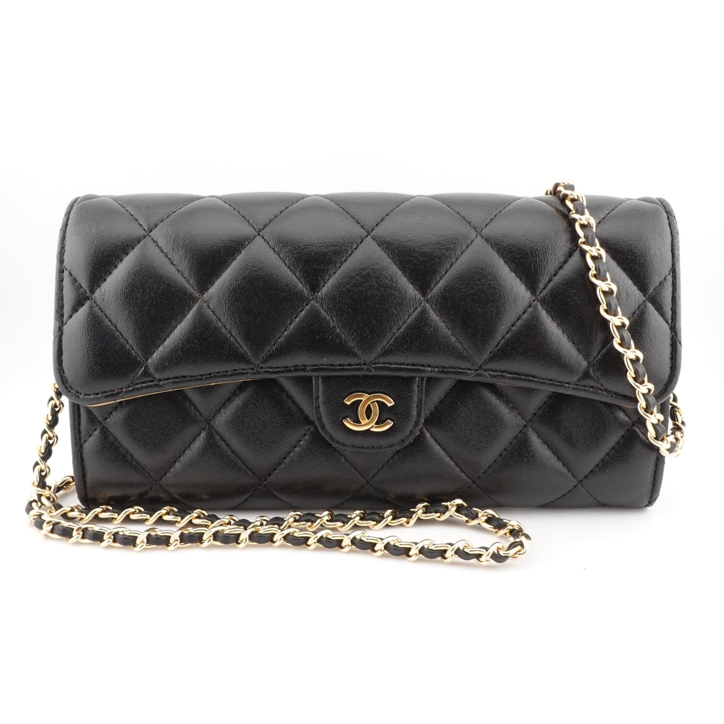 CHANEL Lambskin Classic Flap Gusseted Wallet on Chain - Bag Envy