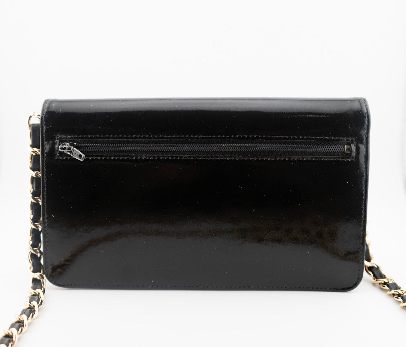 CHANEL Patent Leather Timeless Clutch on Chain - Bag Envy