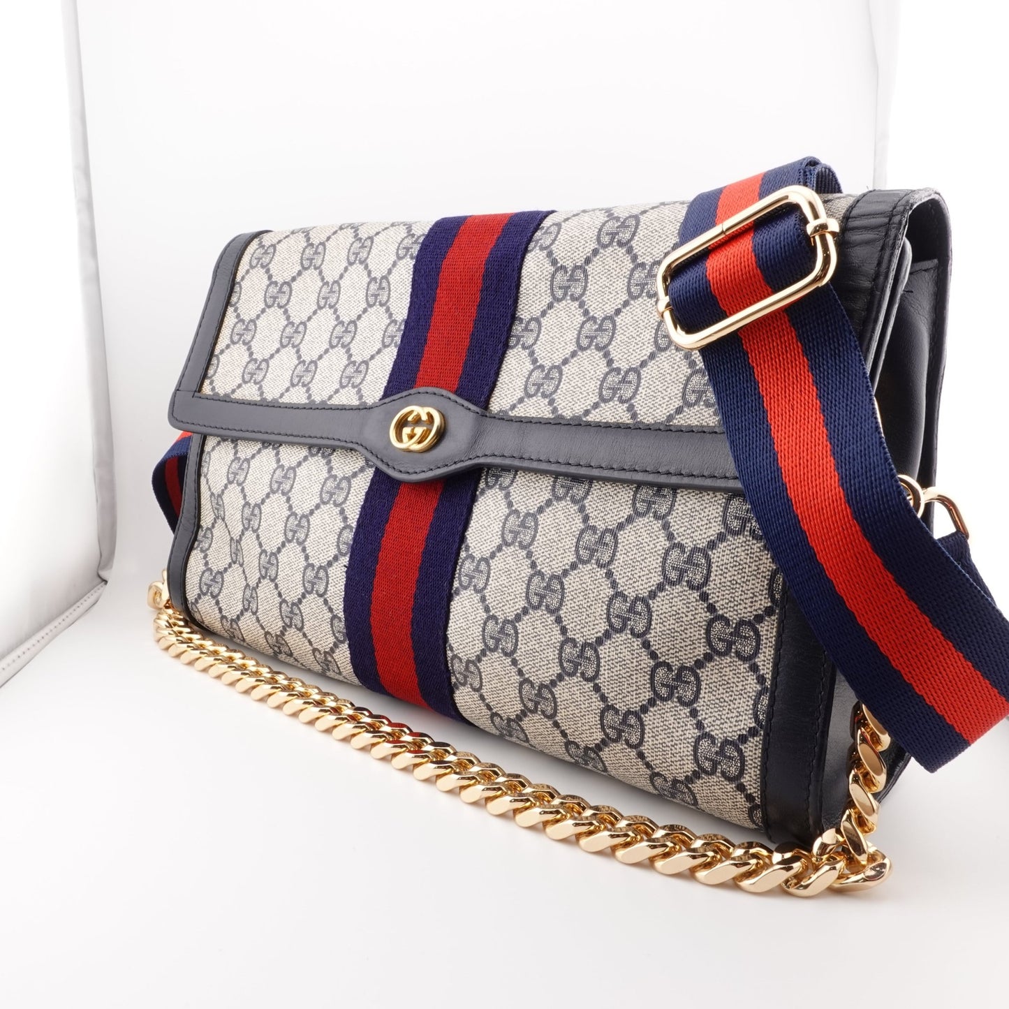 GUCCI Large Ophidia Clutch with Strap & Chain - Bag Envy