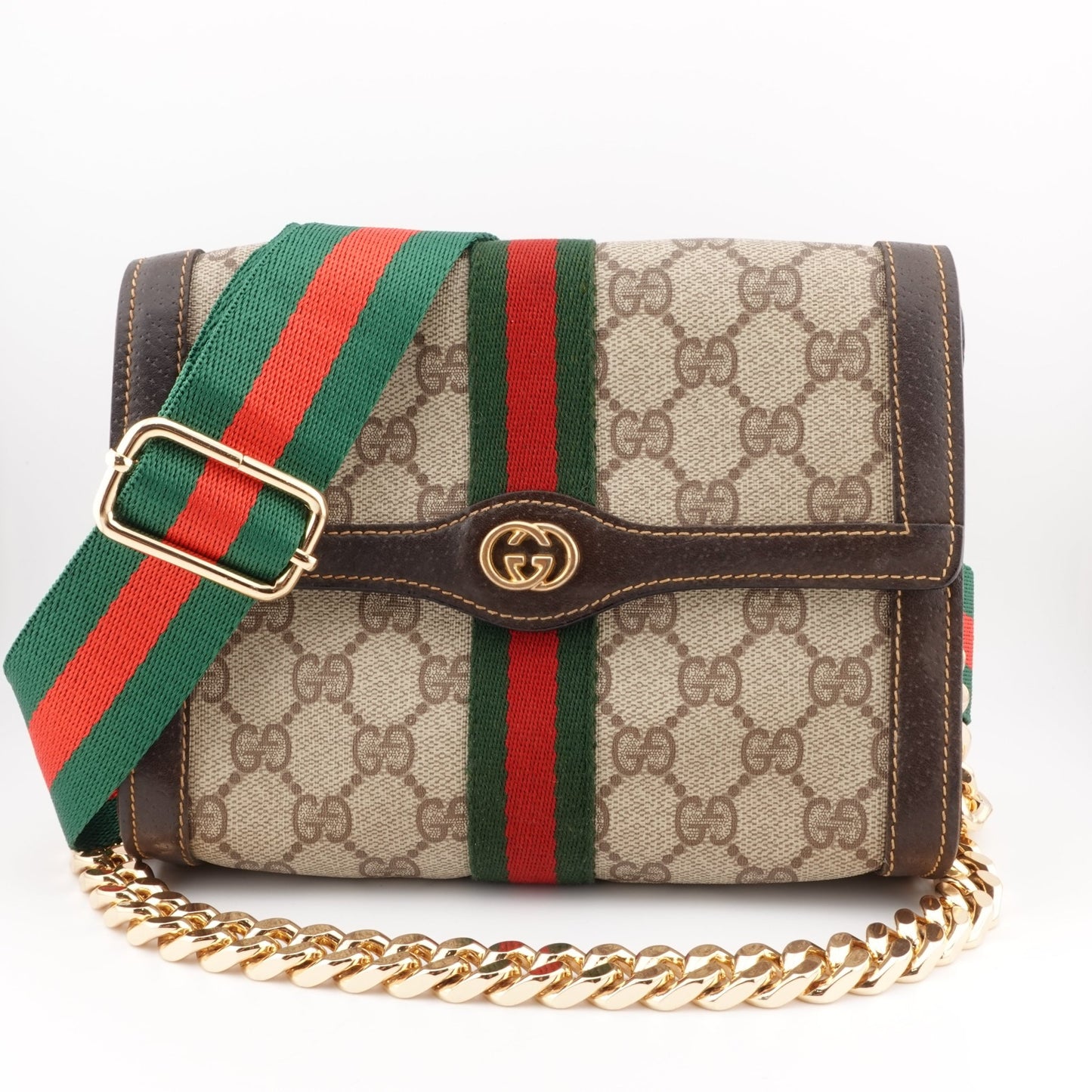 GUCCI Small Ophidia Clutch with Strap & Chain - Bag Envy