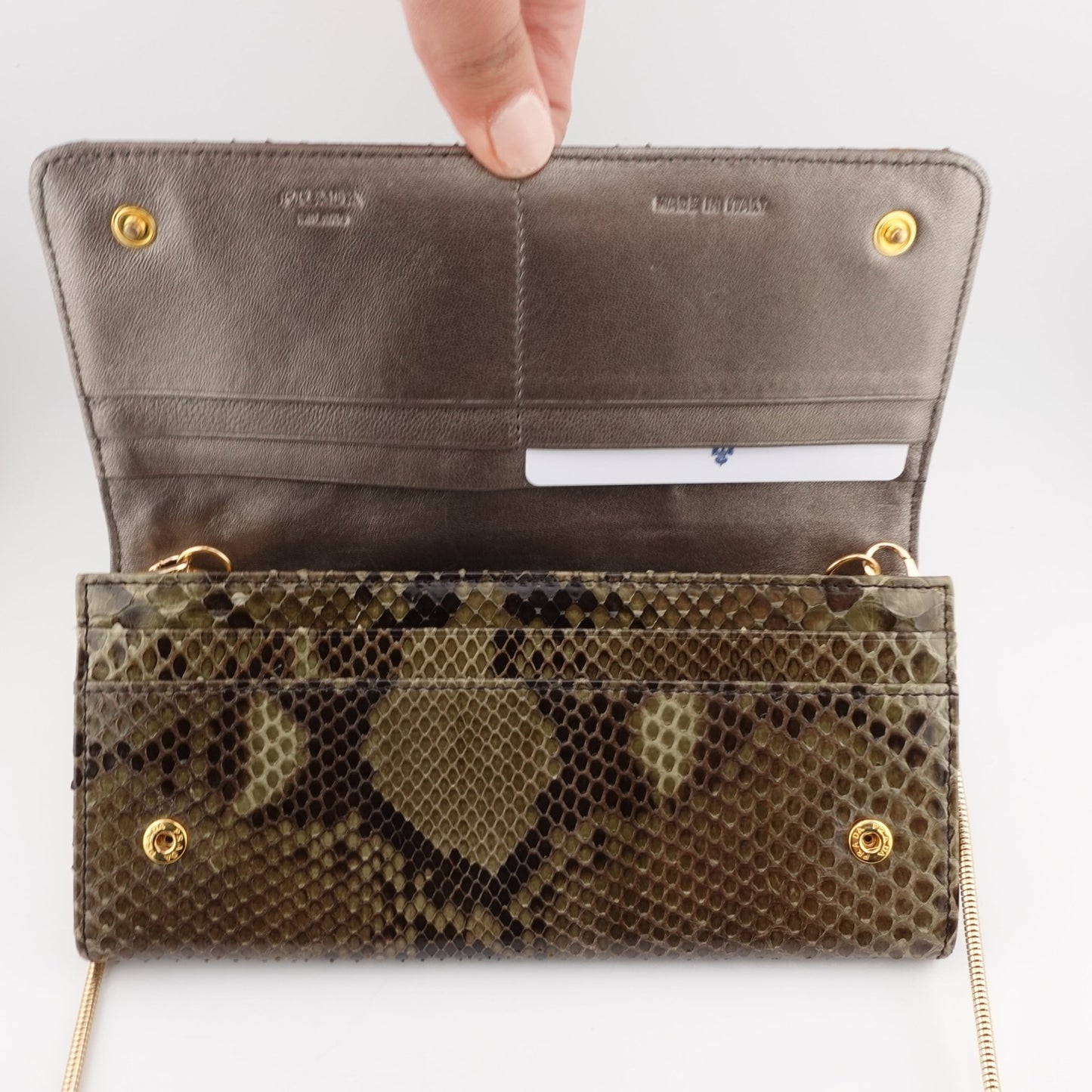 PRADA Python Wallet on Chain - Bag Envy