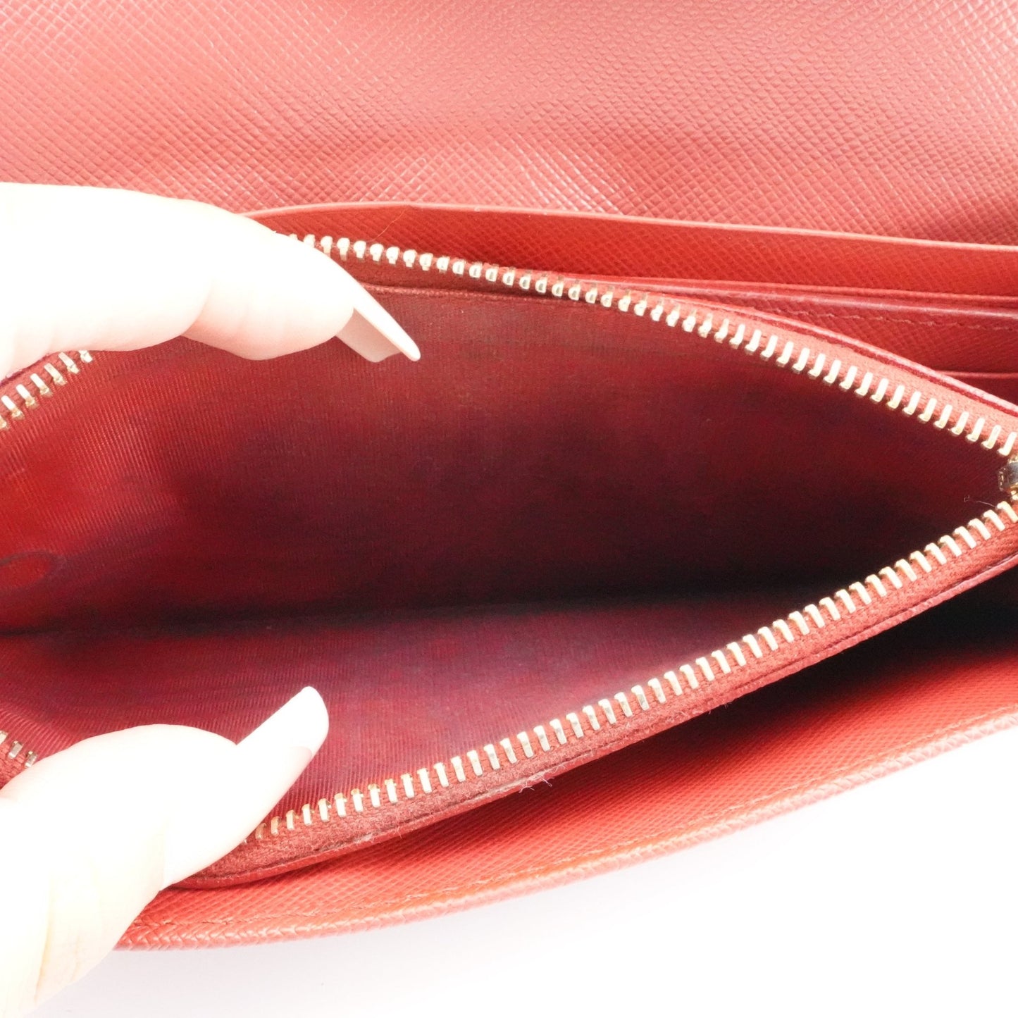PRADA Saffiano Leather Wallet/Card Holder on Chain - Bag Envy